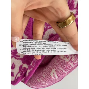Zara Women's Purple Floral Jacquard Knit Vest Button Front Cardigan Size Med thumbnail 5