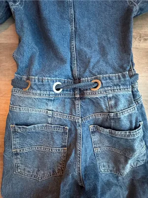 FREE PEOPLE Edison Wide Leg Denim Coverall Jumpsuit Size XS thumbnail 7