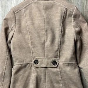 H&M Tan Double-Breasted Pea Coat Size 6 thumbnail 13