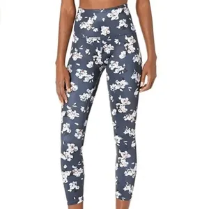 Beyond Yoga Navy Blue Olympus Impressionist High Waisted Leggings Medium thumbnail 10