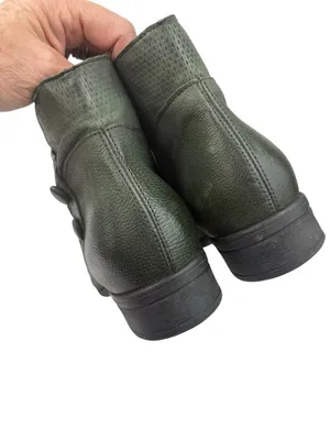 *Miz Mooz Sallie Ankle Boots Womens Size 40 Green Leather Comfort Casual Classic thumbnail 6