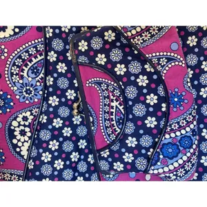 Vera Bradley Blue Pink Quilted Fabric Tote Bag thumbnail 9