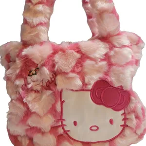 Sanrio Hello Kitty Furry Tote NWT thumbnail 3