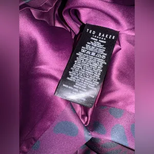 NEW Ted Baker Toriiy Wilderness Print purple Dress sz TB 4 US 12 thumbnail 7