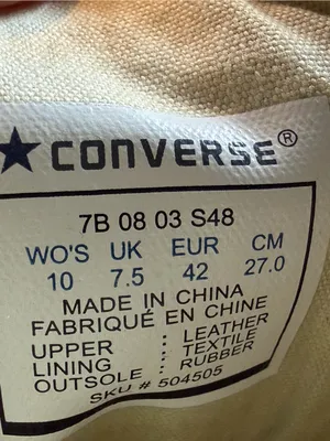 Converse Leather Chuck Taylor Low Top Tan Women's 10 EU 42 Classic Sneaker thumbnail 8