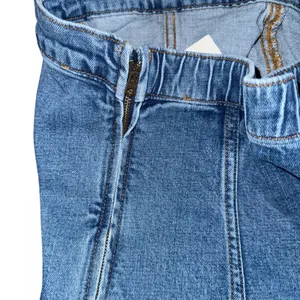 Abercrombie & Fitch NWT Strapless Denim Corset Top in Mid Wash Denim Size XS thumbnail 7