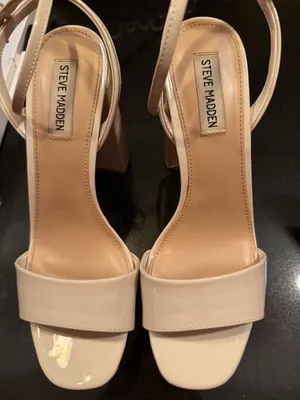 Steve Madden Nude Heels Strappy thumbnail 1