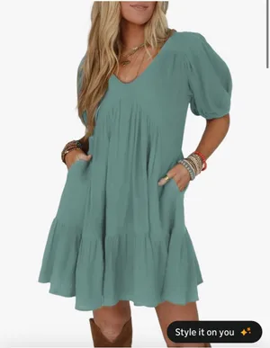 Amazon Green dress thumbnail 1