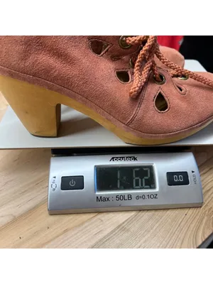 Anthropologie Latigo Cabo Suede Pump Chunky Wooden Heel Terracotta Cutout Size 9 thumbnail 12