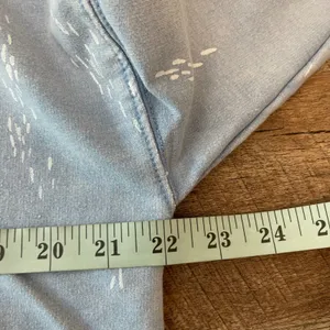 Thread Supply Blue Denim Splash Print‎ Pullover Sweatshirt Women's Size S thumbnail 6