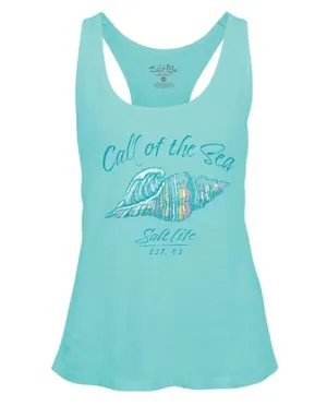 NWOT Aruba Blue QUEEN CONCH RacerBack Tank Top MEDIUM thumbnail 1