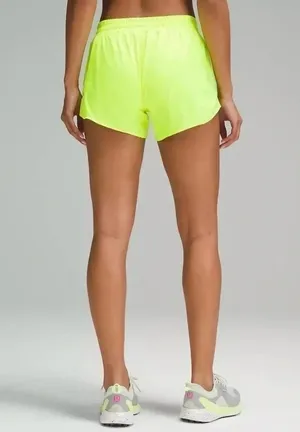 Lululemon Hotty Hot Low-Rise Lined Short 4" Women’s Size 6ColourHighlight Yellow thumbnail 3