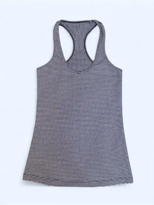 Lululemon Cool Racerback Gingham Inkwell yoga Pilates gym activewear training thumbnail 5