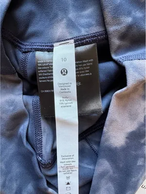 Lululemon Align High Rise 25” Diamond Dye Lunar Rock True Navy Size 10 NWT thumbnail 6