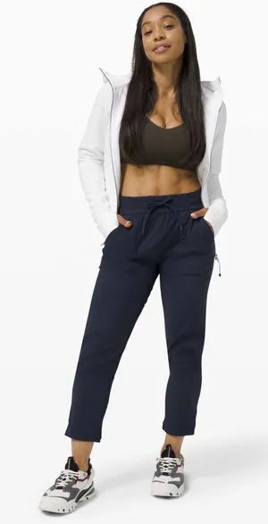 Lululemon Beyond the‎ Studio Crop Pants Navy Size 2 thumbnail 1