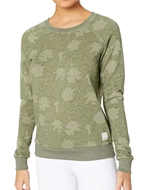 Maaji Sleek French Terry Crewneck Sweatshirt Olive Green Size Small thumbnail 1