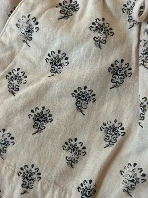 A New Day Linen Blend Paperbag Waist All Over Print Shorts Size XS Boho thumbnail 5