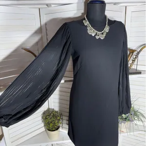 chiffon mini dress balloon sleeves cocktail wedding guest whimsigoth homecoming thumbnail 1