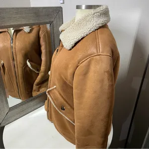 thick faux sherpa lined coat size xl thumbnail 6