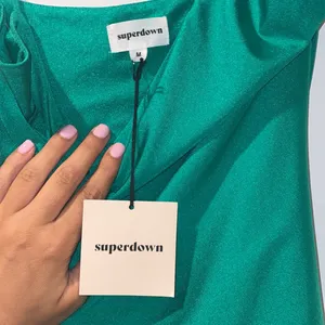 COPY - Super down green knot dress thumbnail 3