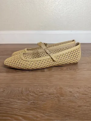 NWT Dolce Vita Reyes Natural Woven Raffia Mary Jane Ballet Flas, Size 5.5 thumbnail 4