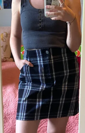 Hollister Ultra High Rise Plaid Skirt thumbnail 1
