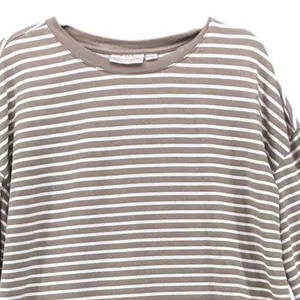 Belle by Kim Gravel Womens Sweatshirt Size‎ M Stripe Nautical 3/4 Sleeve thumbnail 3