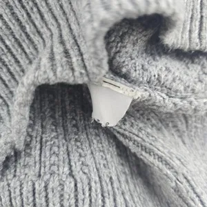 Madewell Textured Knit‎ Gray Sweater Crew Neck Long Sleeve Casual Womens Size M thumbnail 6