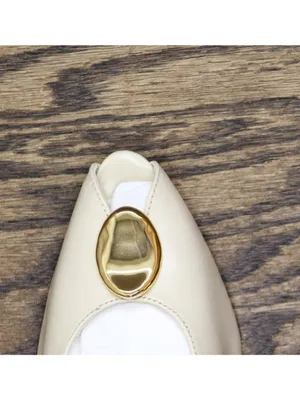 NWT Arezzo Womens Olivia High Stiletto Leather Pumps Panacota Off White 6.5B thumbnail 14