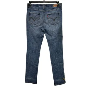 Levis 524 Too Superlow Skinny Jeans Womens 10M Medium Wash Blue Denim Low Rise‎ thumbnail 9