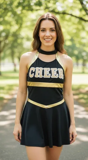 Eifiel Adorable Cheerleader outfit costume cosplay game cheerer dancer sz 12 thumbnail 1