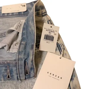 Kancan X Buckle Women’s 28 90’s Boyfriend Baggy Jeans Distressed‎ Light Wash NWT thumbnail 15