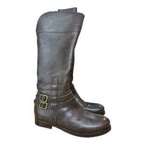 Matisse Rochelle Leather Riding Boots Buckle Detail Brown Equestrian Sz 6 thumbnail 4