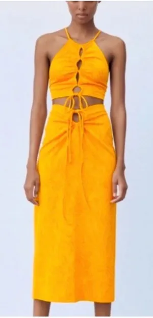 Zara Abstract Printed Midi Skirt thumbnail 1