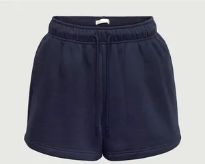 OAK + FORT Navy Elastic Waist Athletic Shorts Blue thumbnail 1