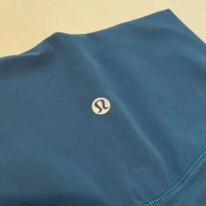 Lululemon Align Biker Shorts Womens 0 Teal Blue Nulu High Rise 6" Inseam Yoga thumbnail 6