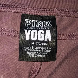 PINK by Victoria secret acid washed cotton campus drawstring yoga pants Sz Lg thumbnail 6