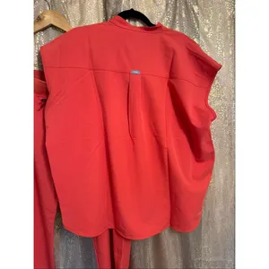 FIGS Rafaela‎ Top Kade Scrubs Pants in Clay Orange Matching Set NWT XL thumbnail 5