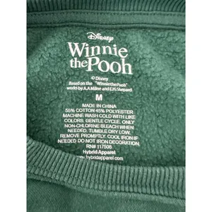 Disney Winnie the Pooh Sweatshirt Women Medium Green Graphic Pooh Tigger Eeyore thumbnail 4