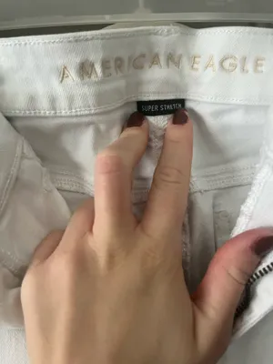 American Eagle White Skinny Jeans thumbnail 2