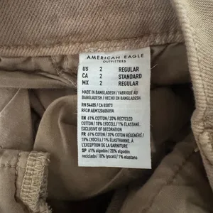 American Eagle Outfitters High-Waist Wide-Leg Jeans in Taupe thumbnail 6
