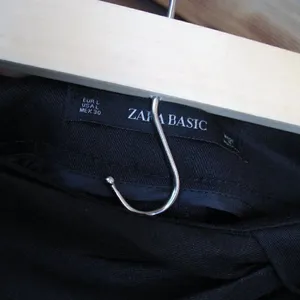 NWT Black Linen Blend Cropped High Waist Pants thumbnail 8