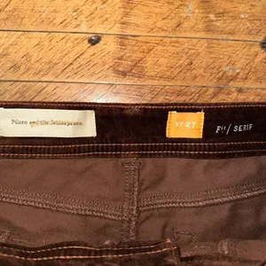 Pilcro and the Letterpress brown corduroy low rise 27 pants thumbnail 3