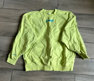 poppi Neon Lime Crewneck Sweatshirt - Women's Casual Pullover thumbnail 1