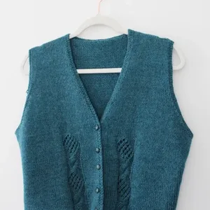 Handmade Wool Knit Sweater Vest thumbnail 5
