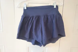 Bundle of XS's and smalls exercise workout shorts in black and navy blue. thumbnail 3