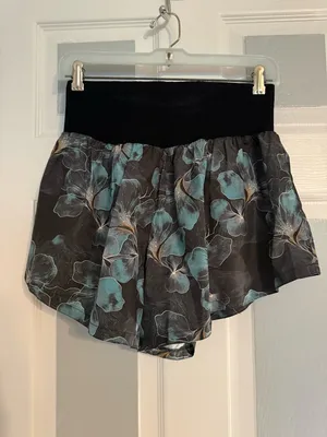 Free People Carpe Diem Floral Print Athletic Shorts thumbnail 3