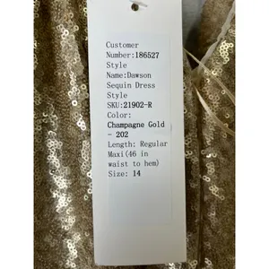 Revelry Dawson Champagne Gold Sequin Maxi Dress Sz 14 Bridesmaid Formal Gown New thumbnail 6