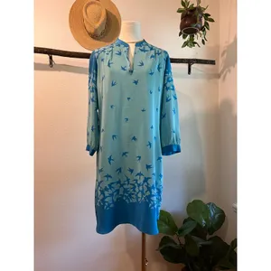 Amanda Uprichard Vintage 90s Bright Blue Soft Acrylic Knit Short Sleeve Sweater Top Size 14 / L thumbnail 4