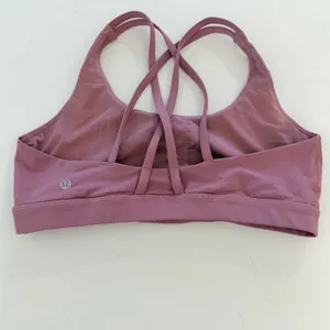 Lululemon Energy Bra Size 10 Medium Support, B-D Cup Cherry Tint (No pads) thumbnail 3